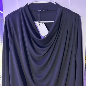 Zara Black Dress Top